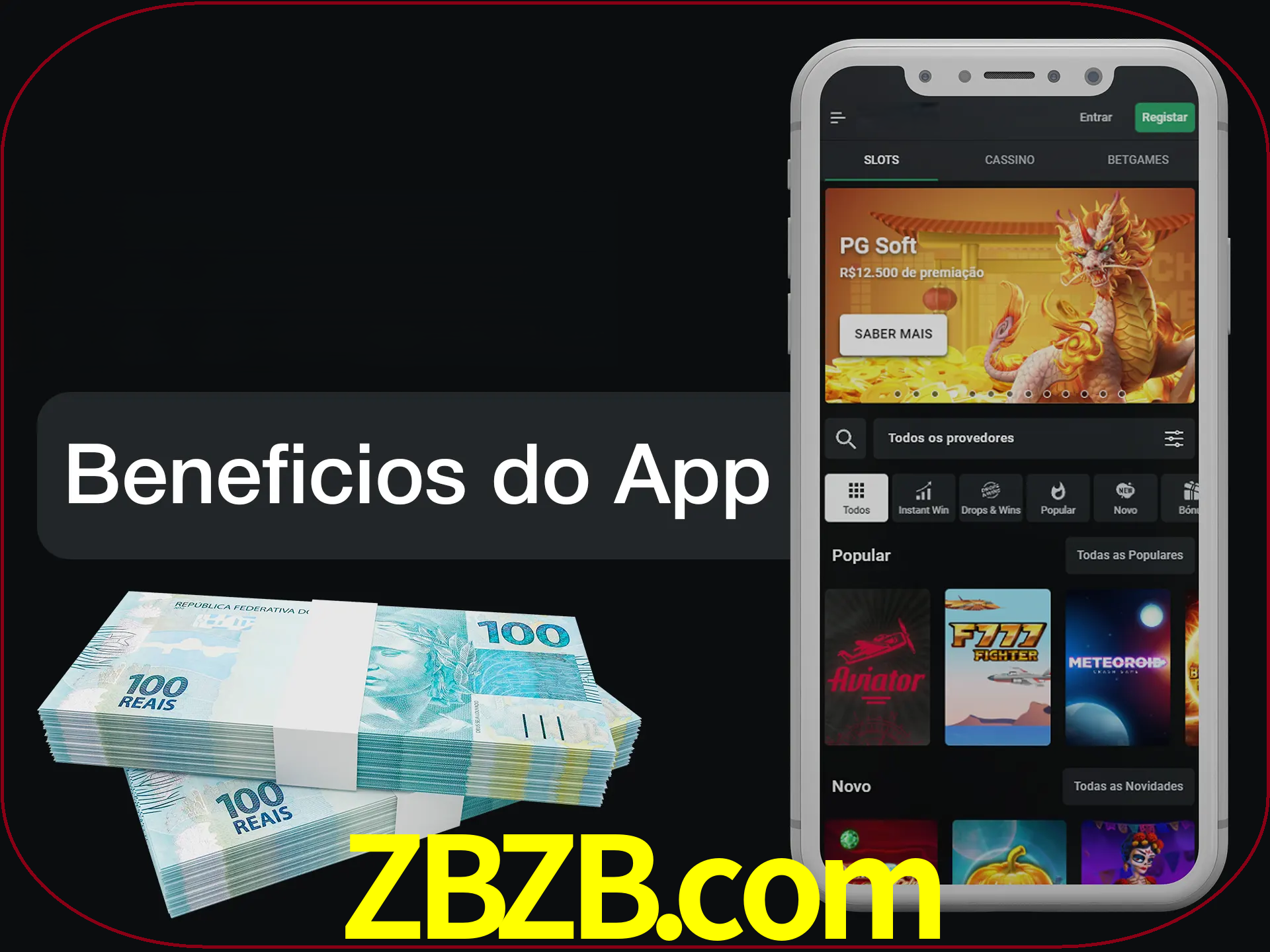 Obtenha todos os benefícios usando o aplicativo.