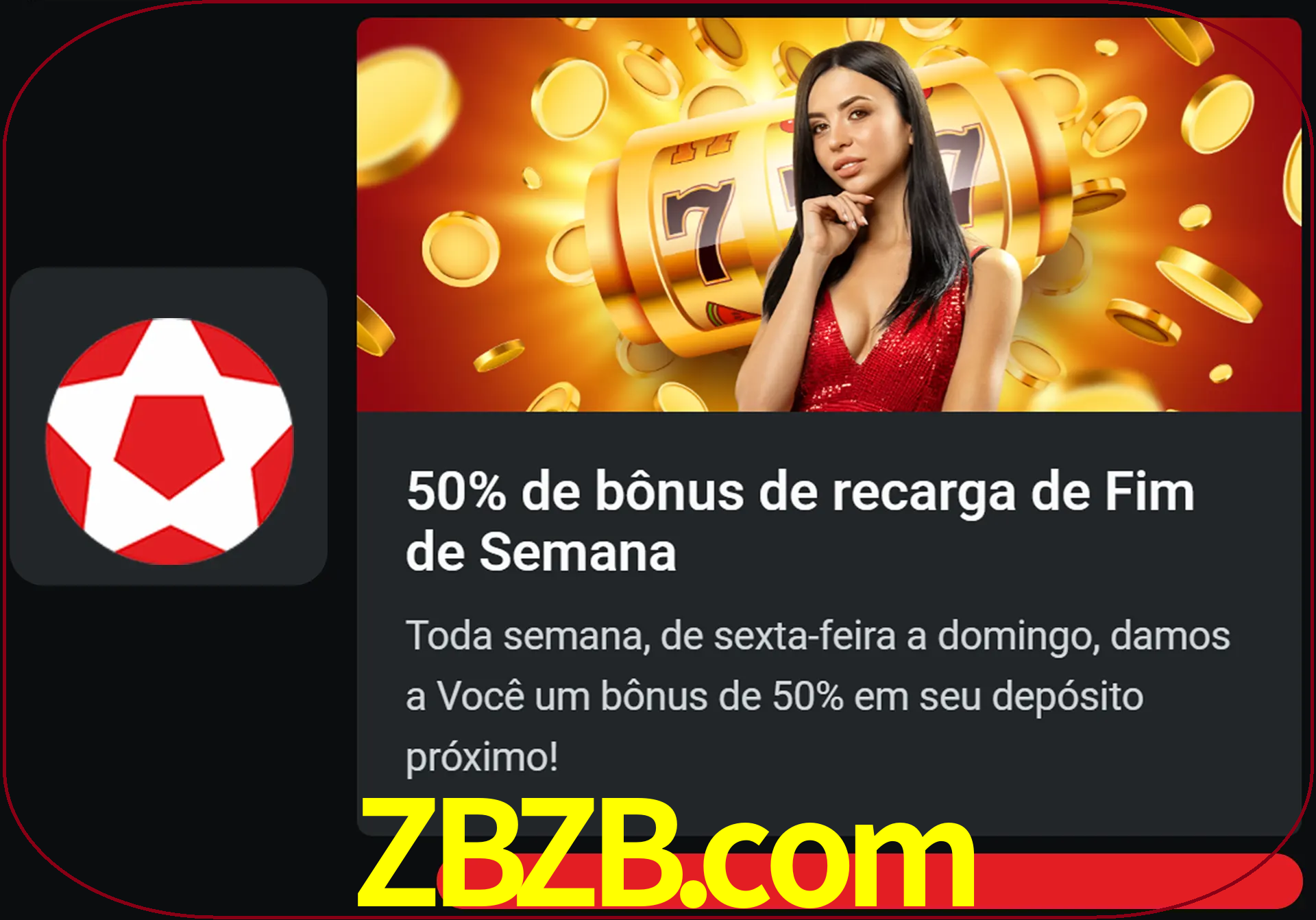 Volte a cada semana para receber novos bônus em dinheiro.