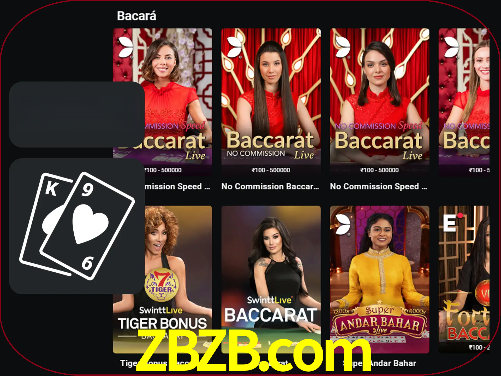 Ganhe muito dinheiro jogando jogos de bacará.