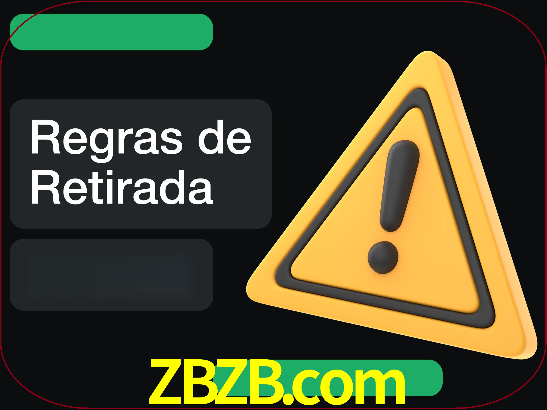 Leia as regras antes de fazer primeiro comdawal.